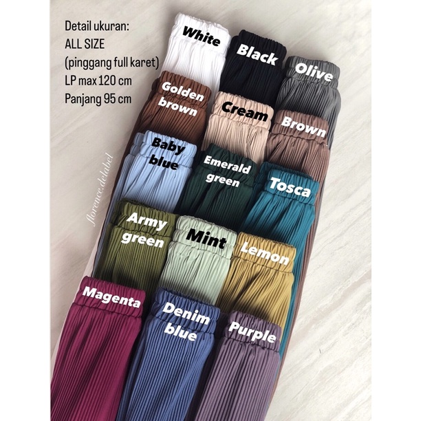 HAZEL PLEATED PENCIL PANTS / Celana Pensil Plisket Pleats Lidi