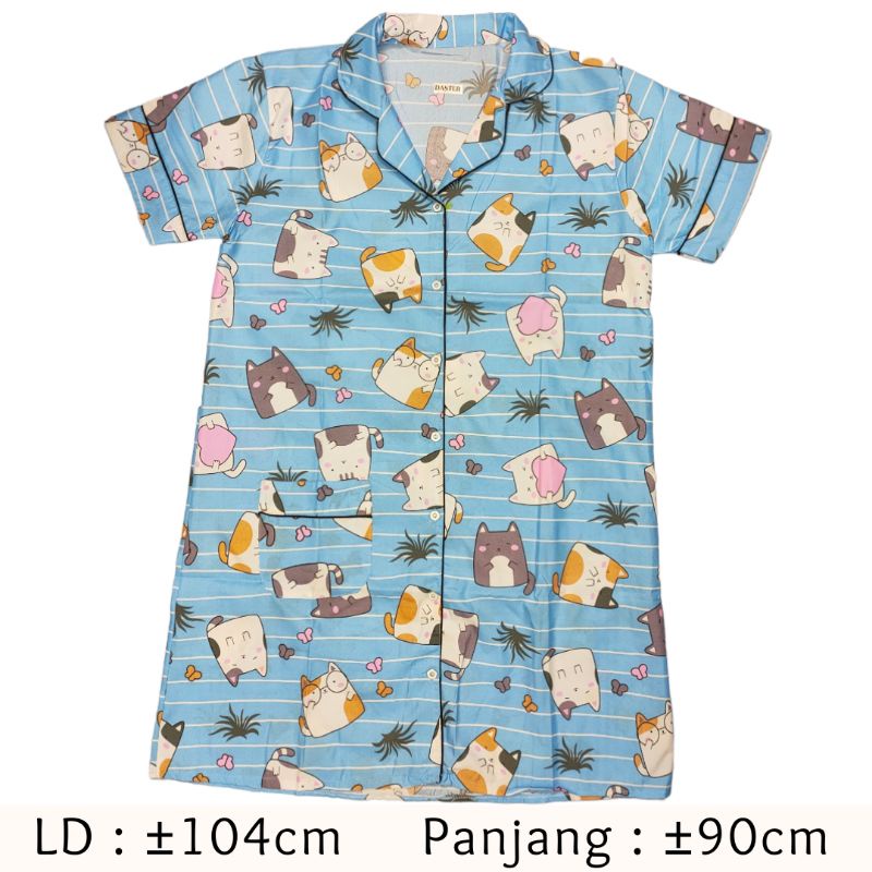 Piyama Wanita ABG Dewasa - Daster Baju Tidur Perempuan Motif #DKT6