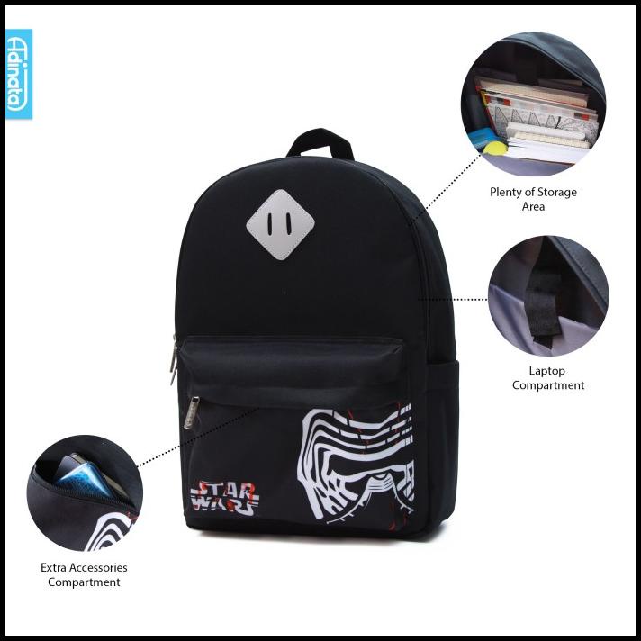 Promo Tas Backpack Adinata Star Wars Swrs 2026-0086 Xl