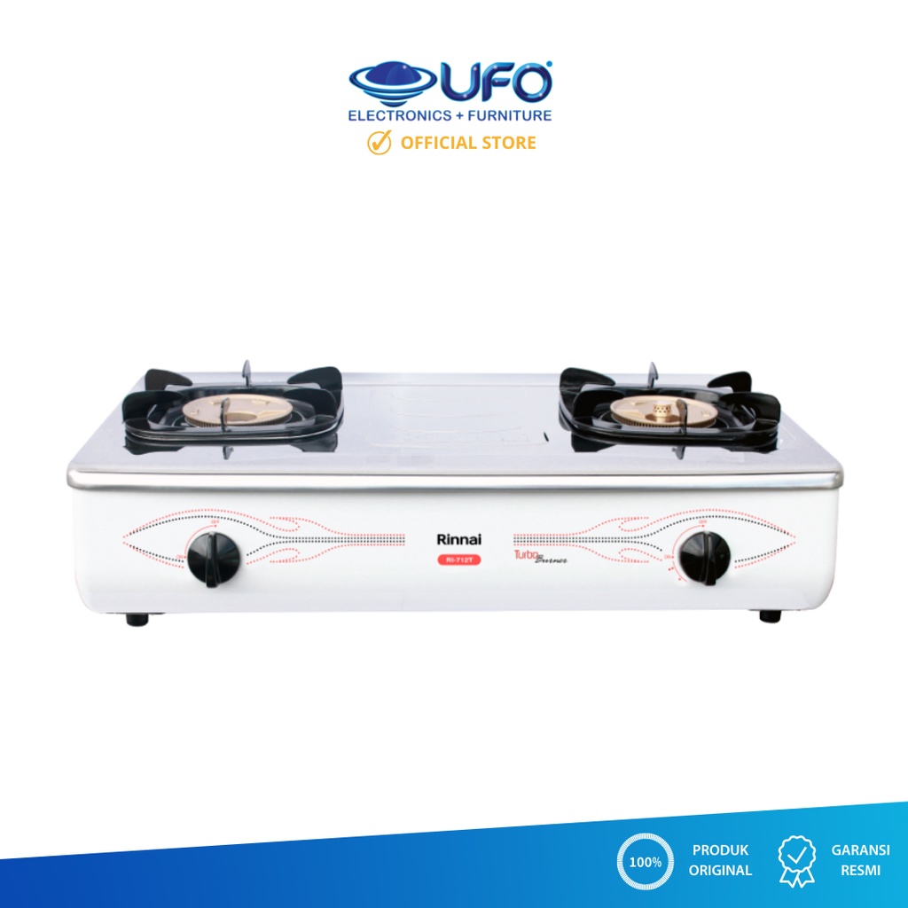 Rinnai 2 Tungku Kompor Gas Turbo RI712T