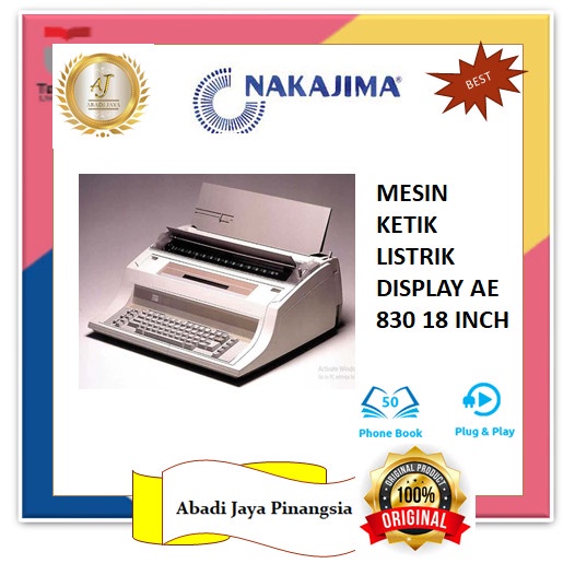 

NAKAJIMA MESIN KETIK AE 830 18 INCH