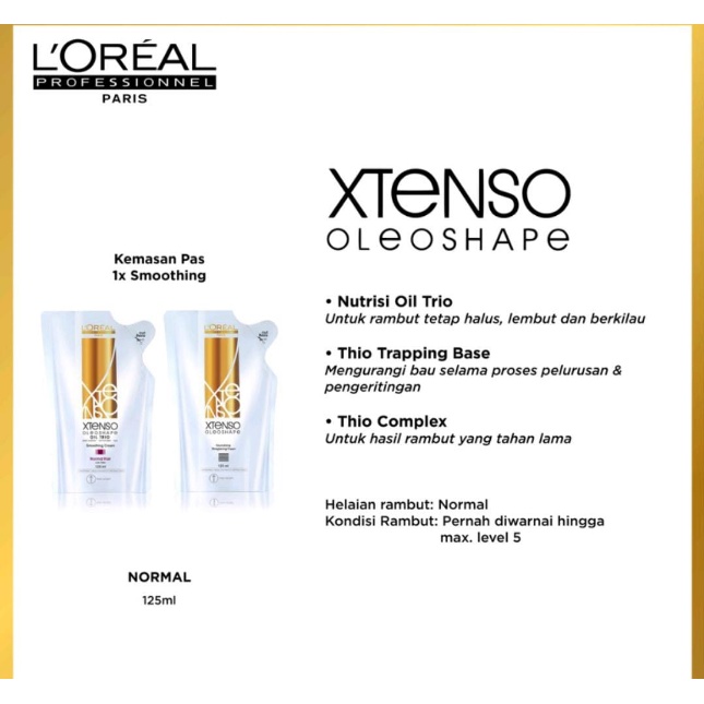 LOREAL XTENSO OLEOSHAPE MOISTURIST SMOOTHING 1 SET (2 X 125ML)