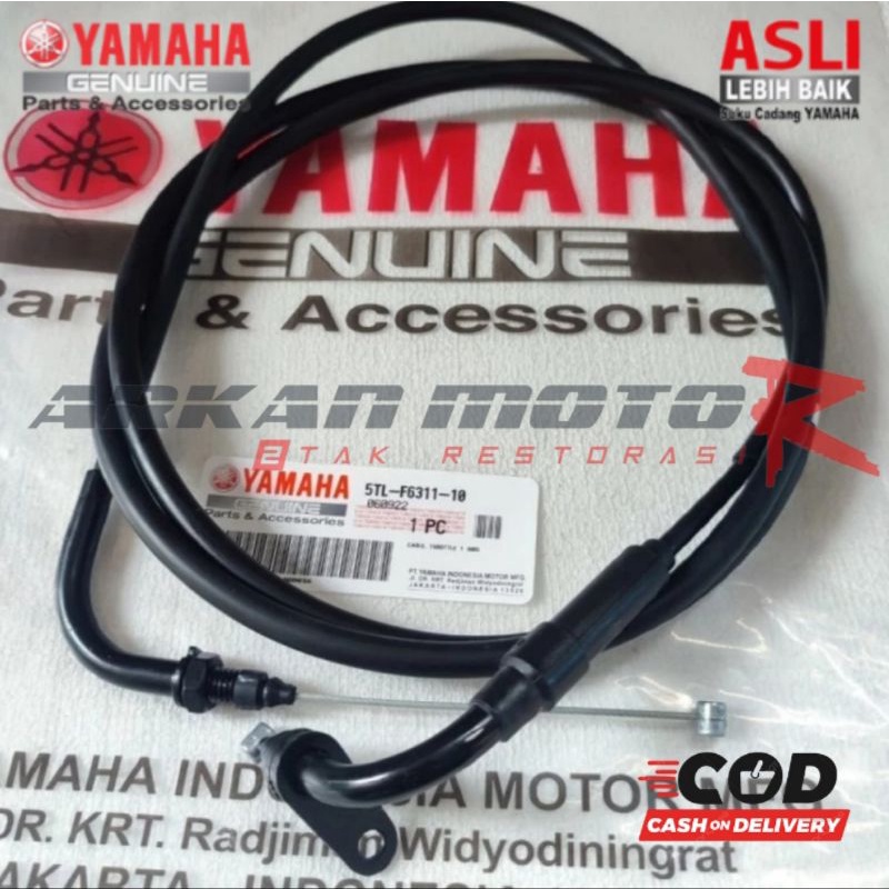 THROTTLE CABLE KABEL TALI GAS MIO SPORTY SMILE SOUL 5TL ORIGINAL