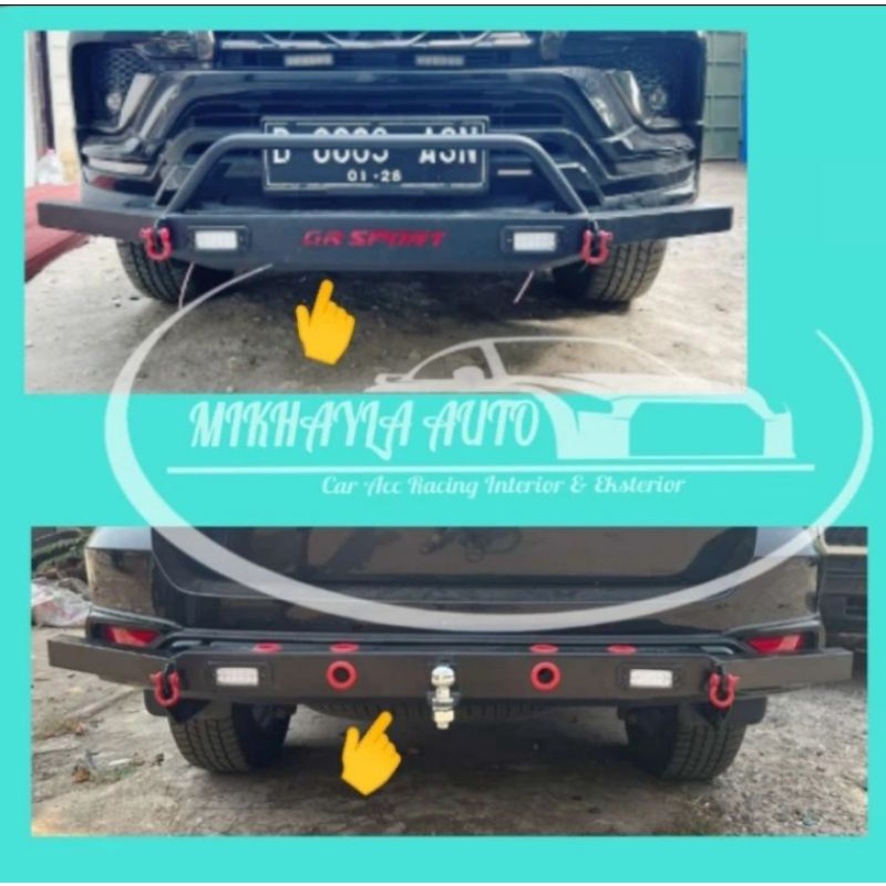 Paket Tanduk Pengaman Bemper Depan + Belakang Rush Terios 2018+2022