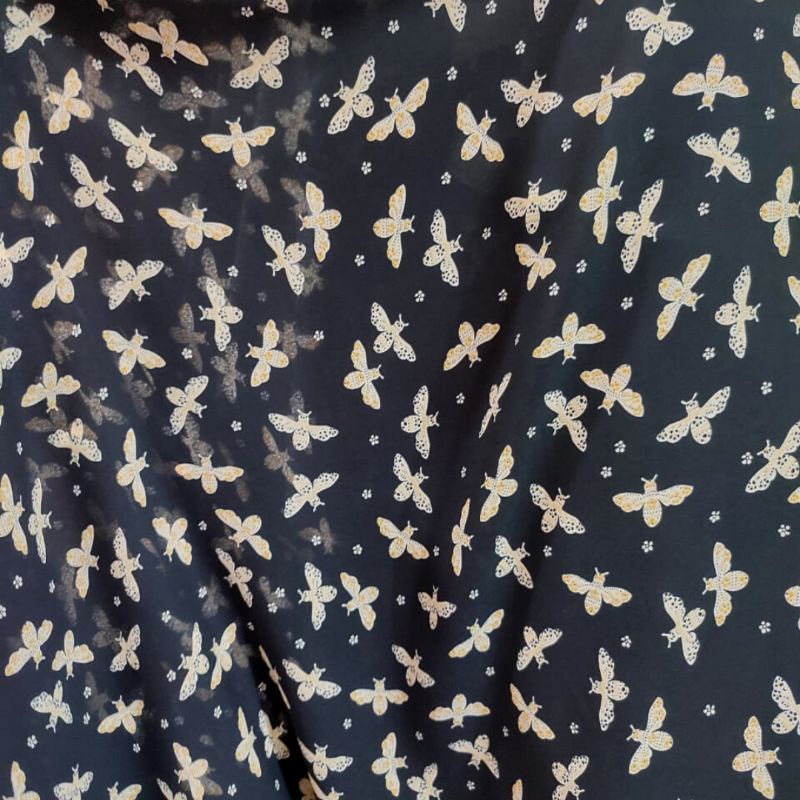 Kain Bahan Ceruty Ceruti Zara crepe  motif Dzc17 | Bahan atasan wanita