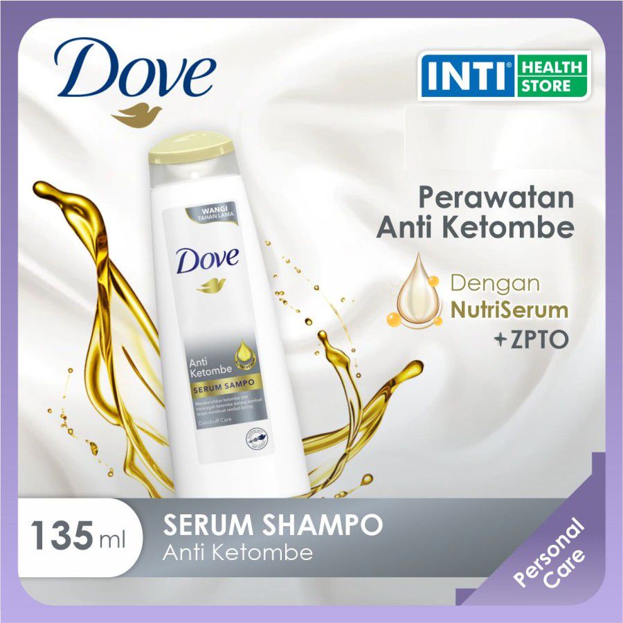 Dove | Serum Shampo 135ml | Anti Ketombe | Dandruff Care Serum ZPTO