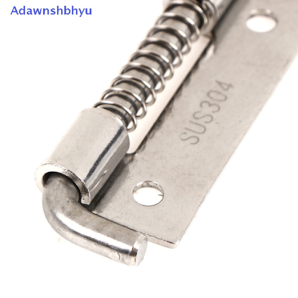 Adhyu 1pc 304engsel Bermuat Stainless Steel Pengaman Spring Bolt Barrel Latch Hardware ID