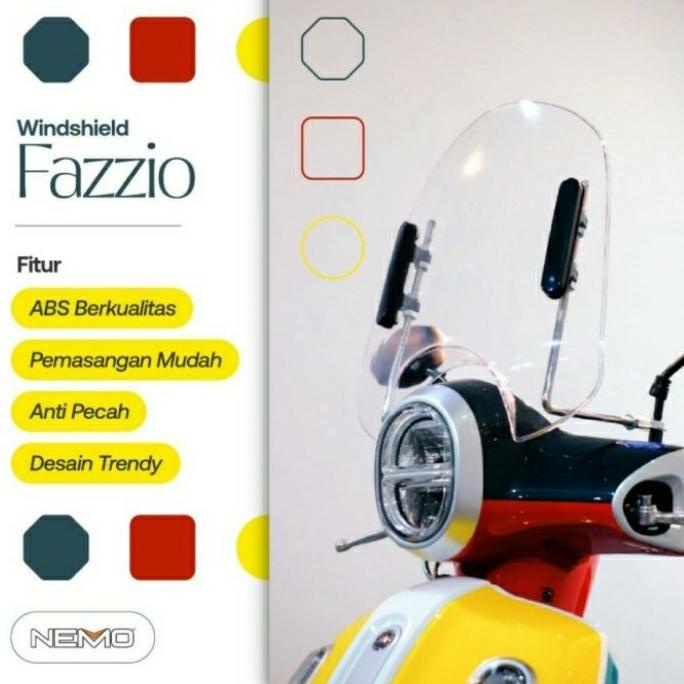 Visor fazzio Windshield Fazzio Genio Scoopy PNP Original Nemo Best Seller