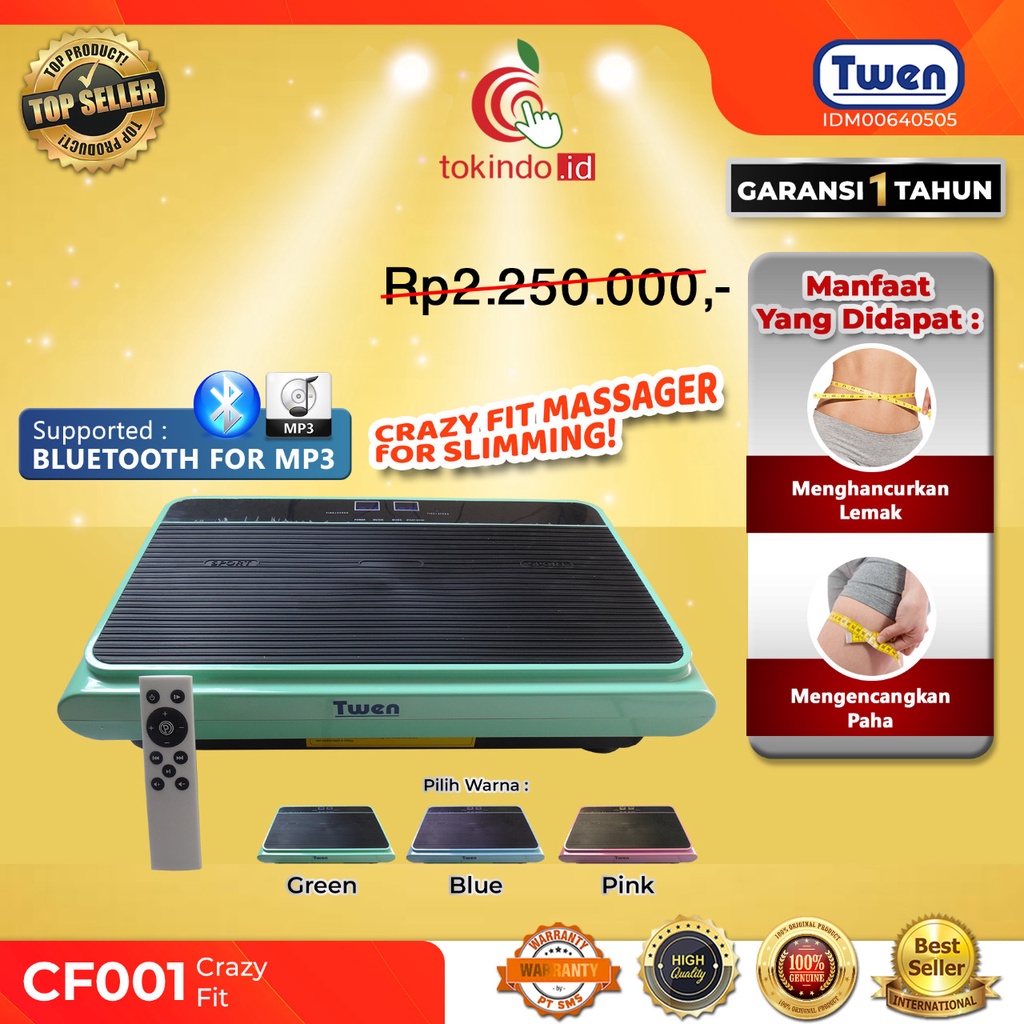 Crazy Fit Twen CF001 with Port USB / Alat Olahraga Pelangsing Tubuh