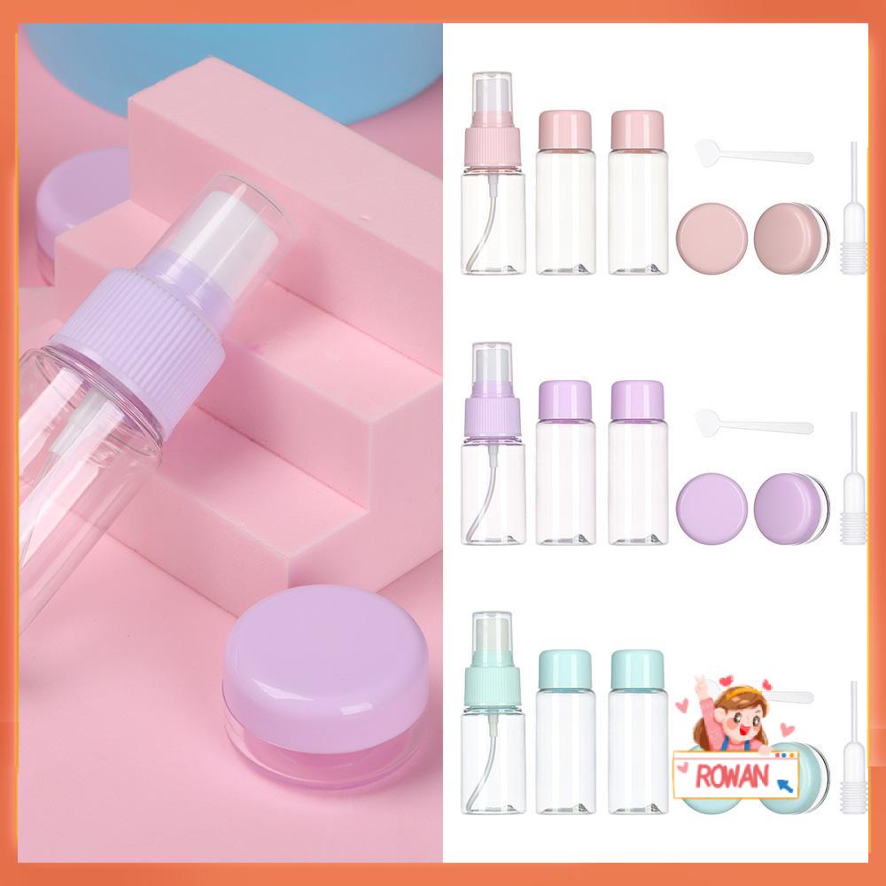 R-flower 7pcs/pack Set Botol Travel Portable Aman Dan Tidak Beracun Bahan PVC Wadah Make Up