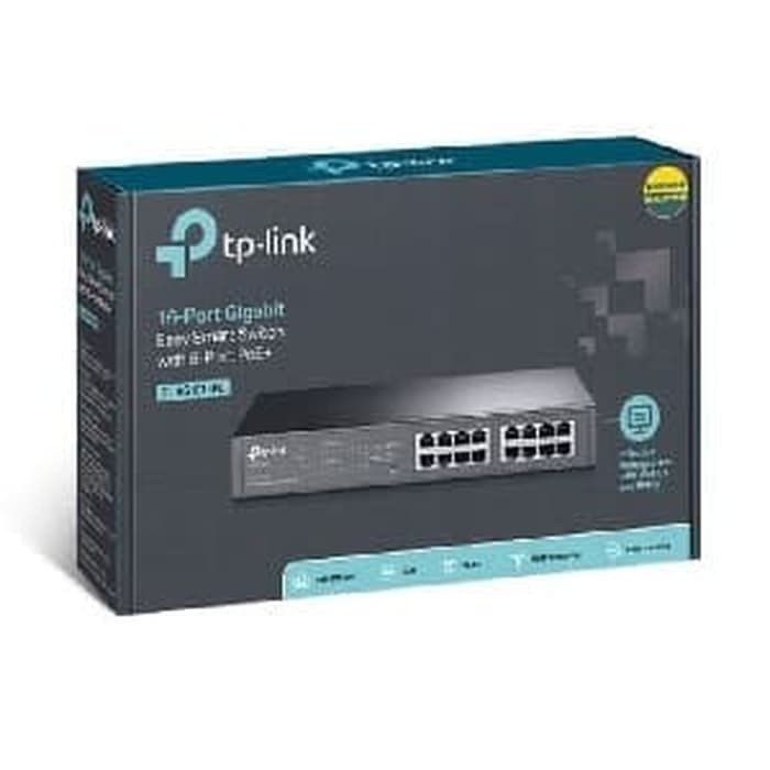TPLink TL-SG1016PE 16-Port Gigabit Easy Smart PoE Switch 8-Port PoE+ TP-Link TL SG1016PE M2