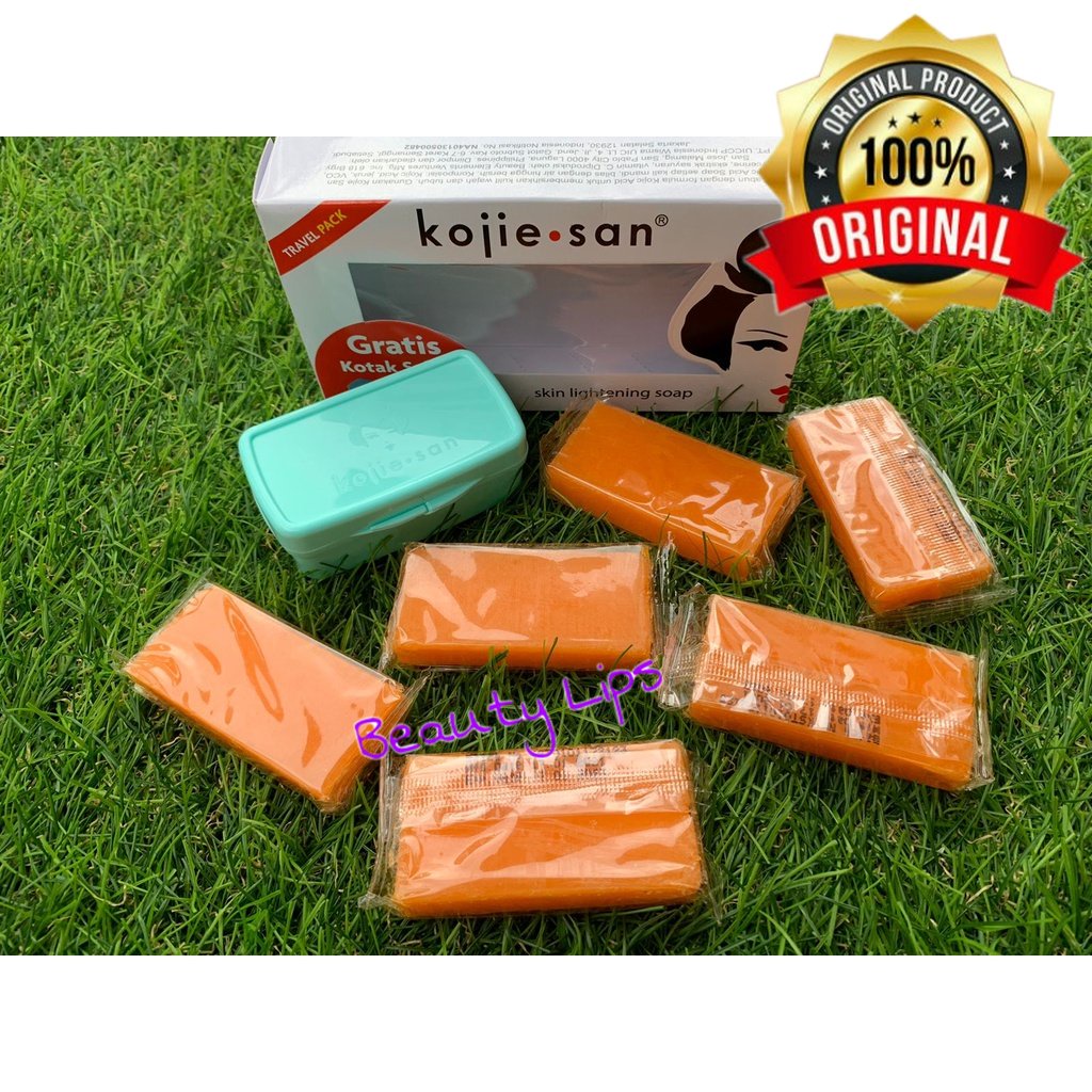 Kojiesan Travel Pack Acid Soap 20gr X 6 Pcs Free Tempat Sabun / Paket Hemat Sabun Kojie San / Kojie San Spesial Edition Travel Pack / Paket Kojie Acid 6 Pcs X 20gr / Sabun Acid Kojie San / Kojie San Acid / Sabun Memutih Wajah dan Tubuh / Sabun Batang