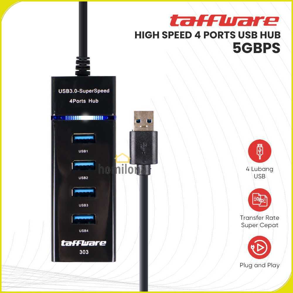 Taffware High Speed 4 Ports USB HUB 3.0 5Gbps - 303