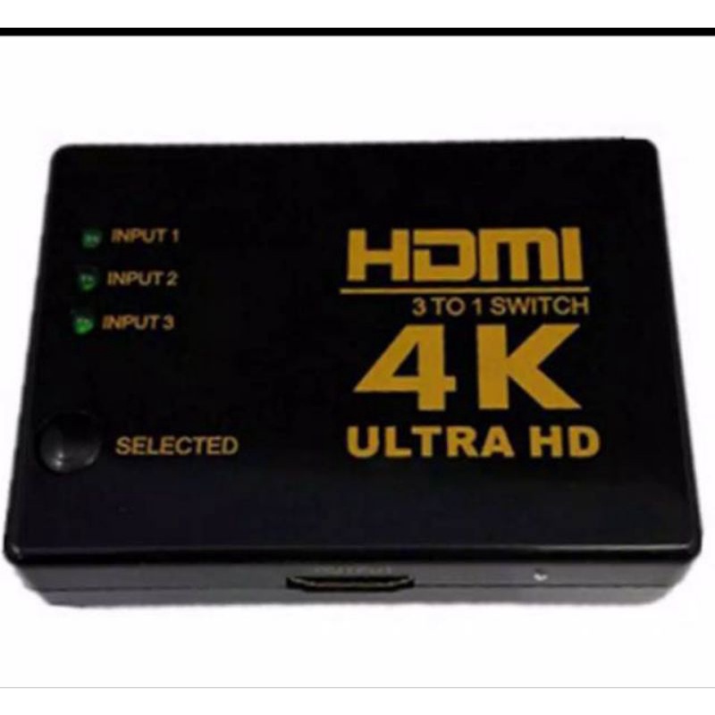 Durable 4K 1080P 3 Port HDMI HDTV 3D Video Switch Switcher Selector Sp