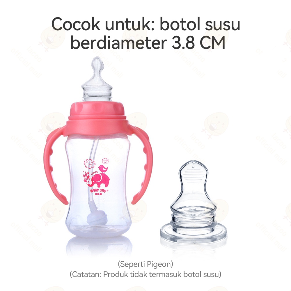 Lacoo Dot gepeng huki silikon Dot huki newborn Dot orthodontic BPA Free Dot slim neck Baby nipple