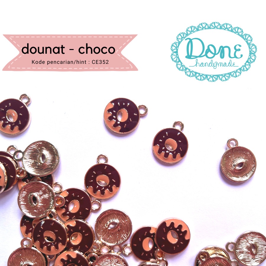 done handymade charm dounats liontin donat bandul donat CE352