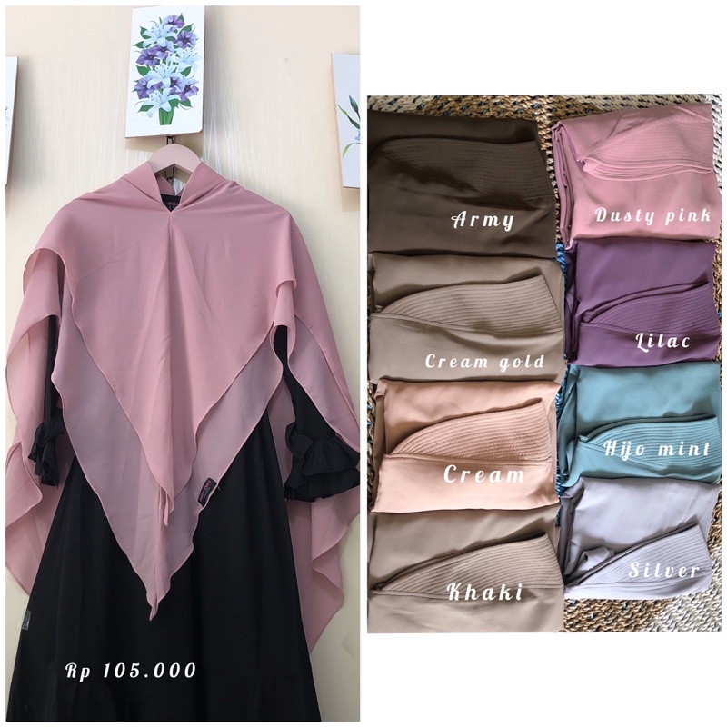RGK KHIMAR PED ANTEM ORI BY HALIZA SYARI / KHIMAR SYARI MURAH