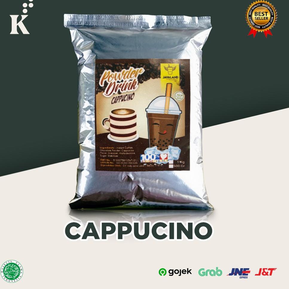

[PRODUK EV7MK] Bubuk Minuman Bubble Powder Drink Cappuccino ORIGINAL Javaland 1kg TVN