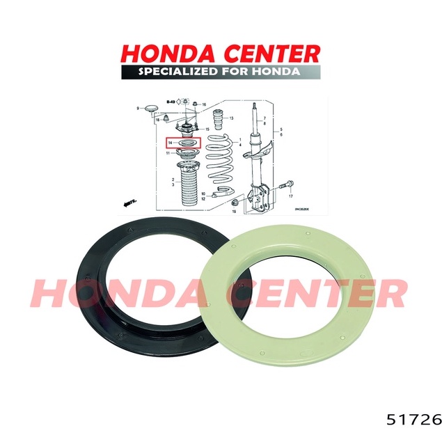 bearing lahar support shock skob depan crv 2007 2008 2009 2010 2011 2012 2013 2014 2015 2016