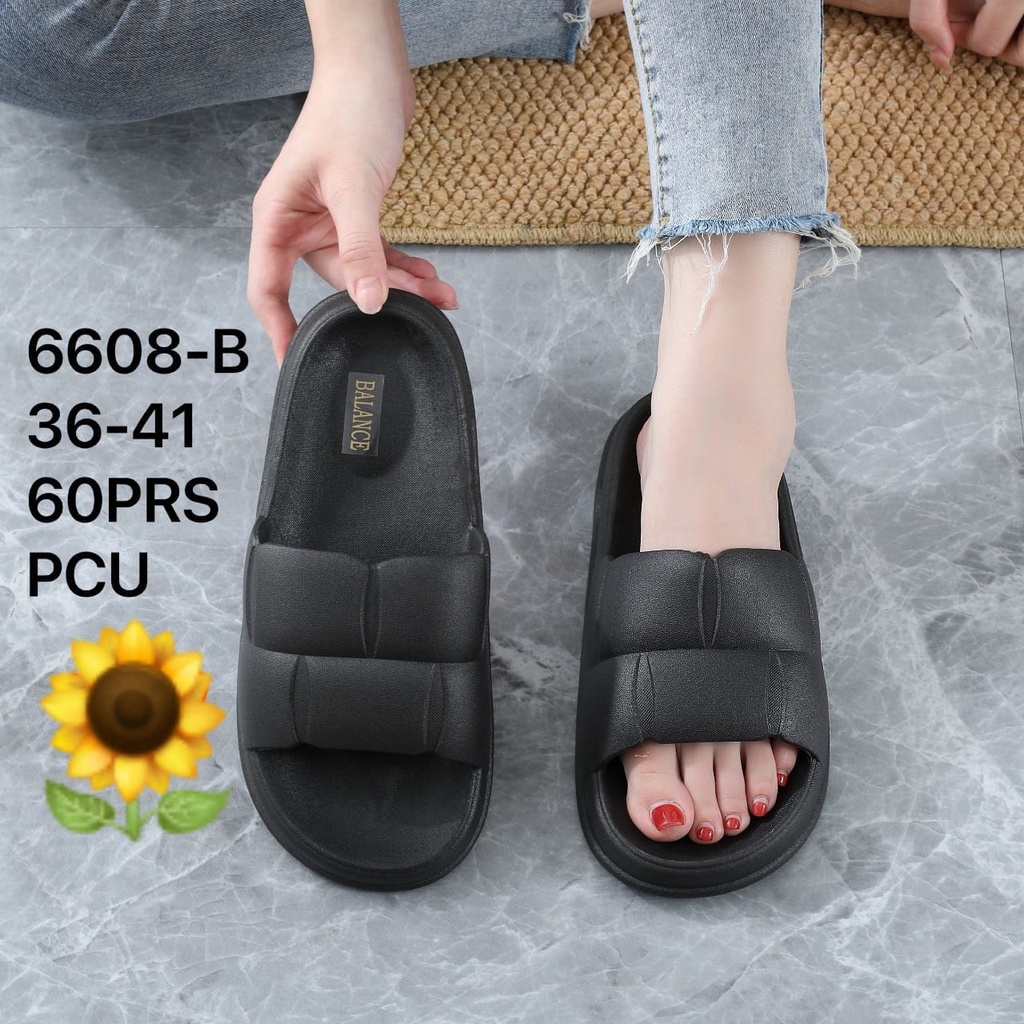 Sandal Karet Jelly Wedges Wanita Import Model Fashion KoreaTerbaru Original Kekinian by AGUNG STYLE Balance 6608-B