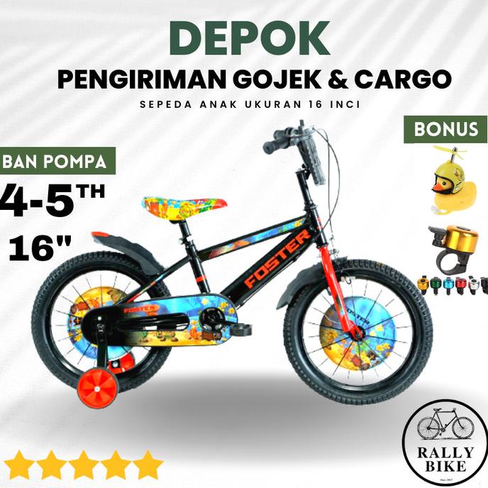 Sepedah Bmx Anak Usia 4 Sampai 5 Tahun Laki Laki Sepeda Anak Ukuran 16 #Original