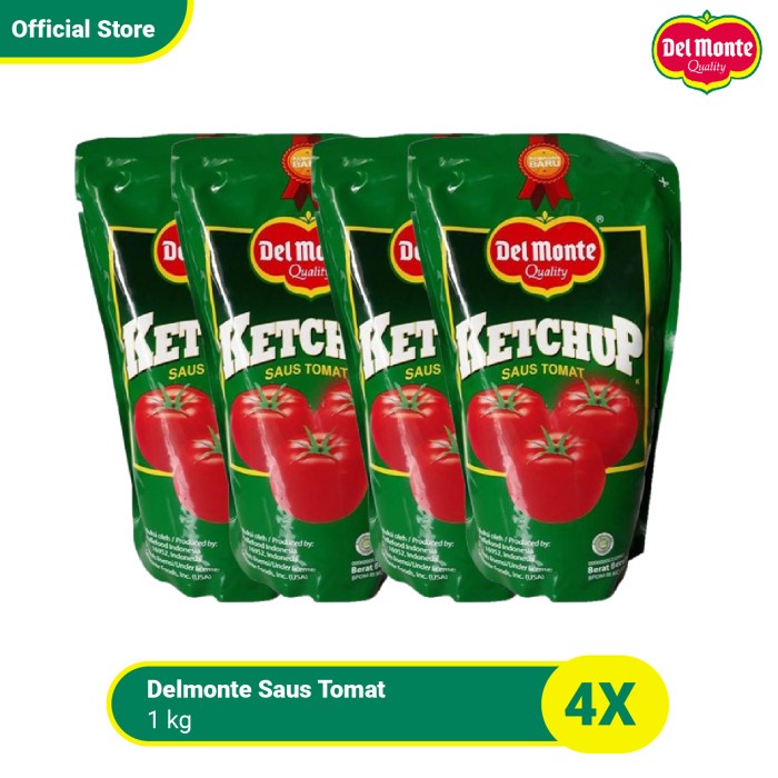 

Widyatmogrosir - Delmonte Saus Tomat Pouch 1 Kg - Isi 4