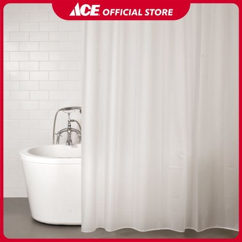 ACE - FORHOM 180X200 CM TIRAI KAMAR MANDI PEVA WITH HOOKS