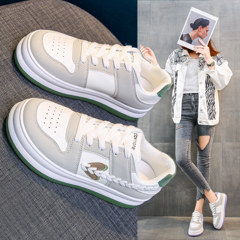COD Sneakersdaily 1230  Sepatu Sneakers Tali Wanita Premium