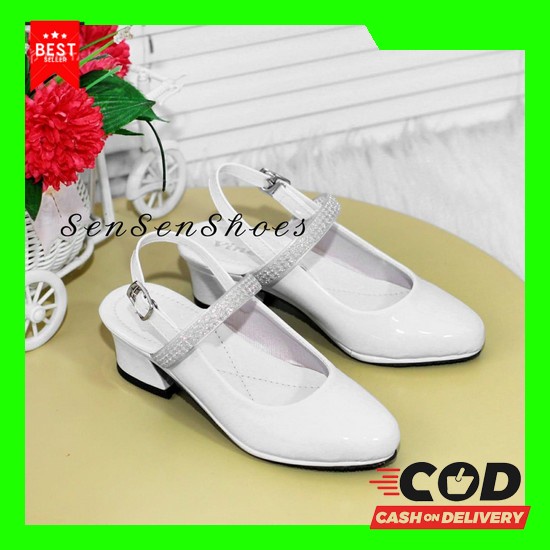 #Sisjuly# Sepatu Hak Tinggi Wanita Retro Perancis Mary Jane Sepatu Sepatu Kecil Sepatu Kulit Sepatu 