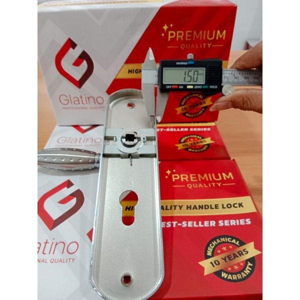 Kunci Pintu Besar Glatino GLT 180 / 1 Set Kunci Besar 25 cm / Handle Besar Glatino Gagang Bulat