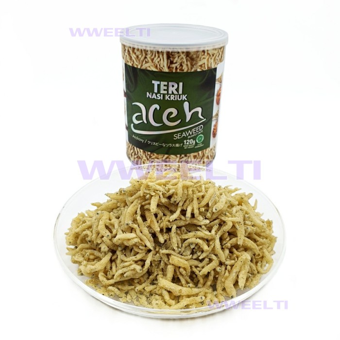 

⭐BISA COD⭐ Teri Nasi Kriuk Aceh Teri Medan Crispy Siap Makan 120gr - Seaweed