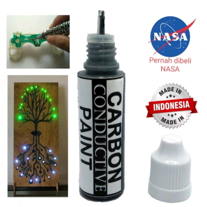 CARBON CONDUCTIVE PAINT / CAT KARBON PENGHANTAR ARUS LISTRIK 15 GRAMS