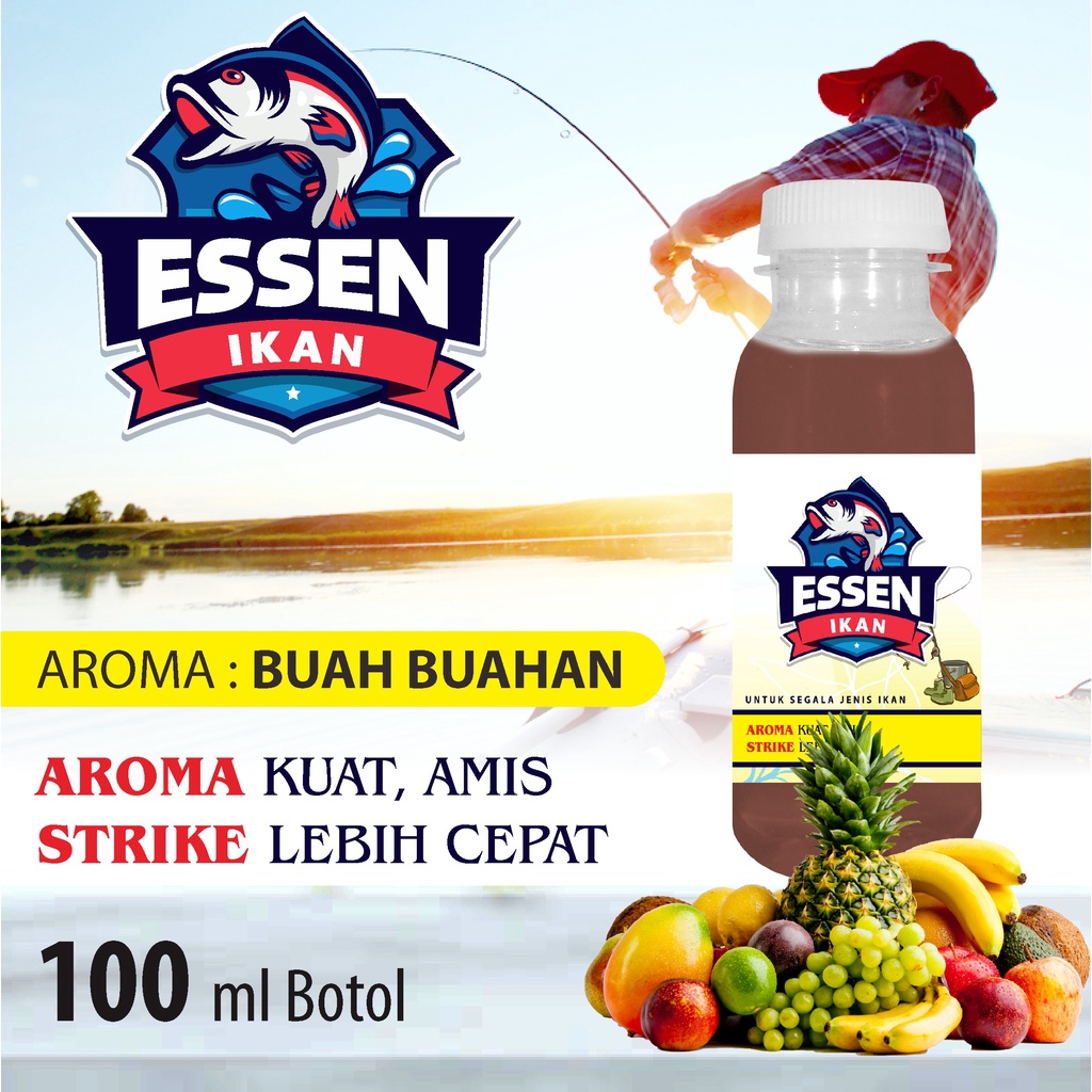 Essen Pancing Ikan Super Aroma Gurih Dan Amis Kemasan botol 100ML Super Murah