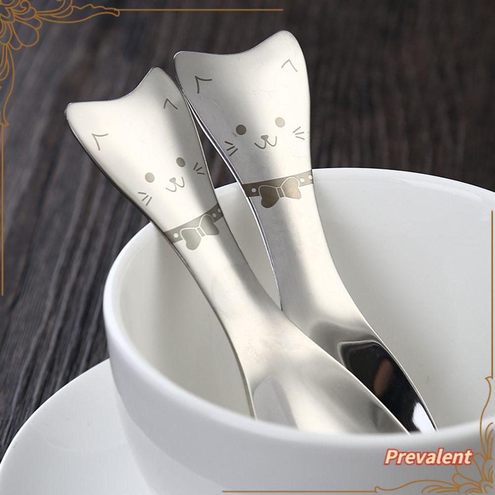 Preva 2 Pcs Sendok Kopi Kartun Anak Set Alat Makan Anak Salad Fork