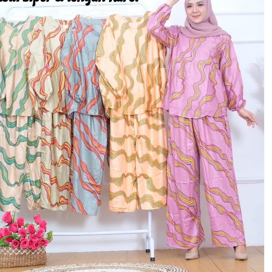 ⇑ BAJU WANITA JUMBO LD 120 ONE SET MAMA ROSSA TERBARU だ