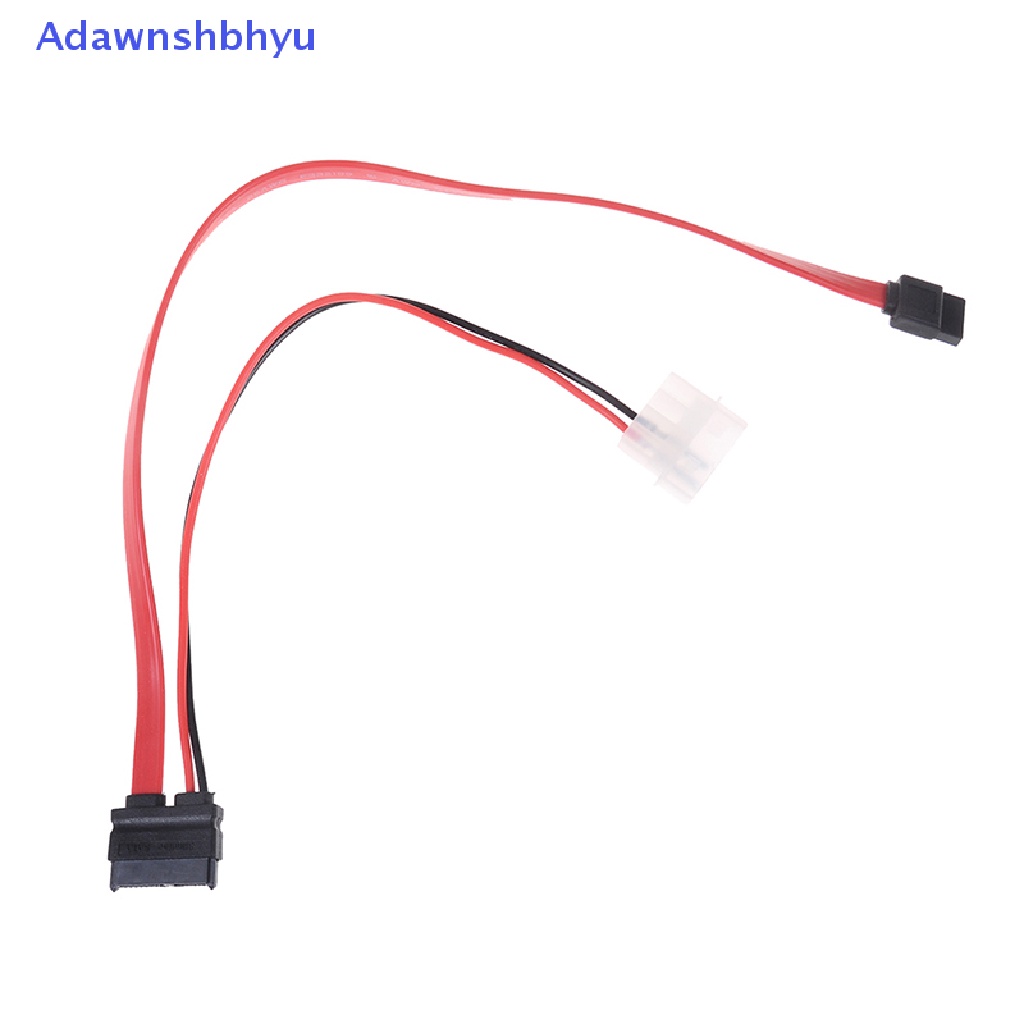 Kabel SATA slimline Adhyu7+6Pin Untuk slim latop SATA DVD+/ -RW Kabel Listrik Drive Ke PC ID