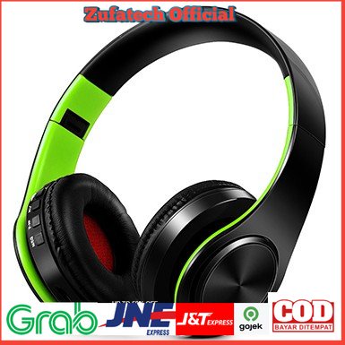 Tourya Headset Stereo Wired Wireless Bluetooth - B7 - Black/Green