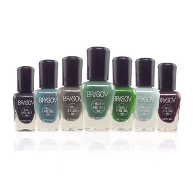 Brasov Nail Polish Green | Cat Kutek Hijau 8ml