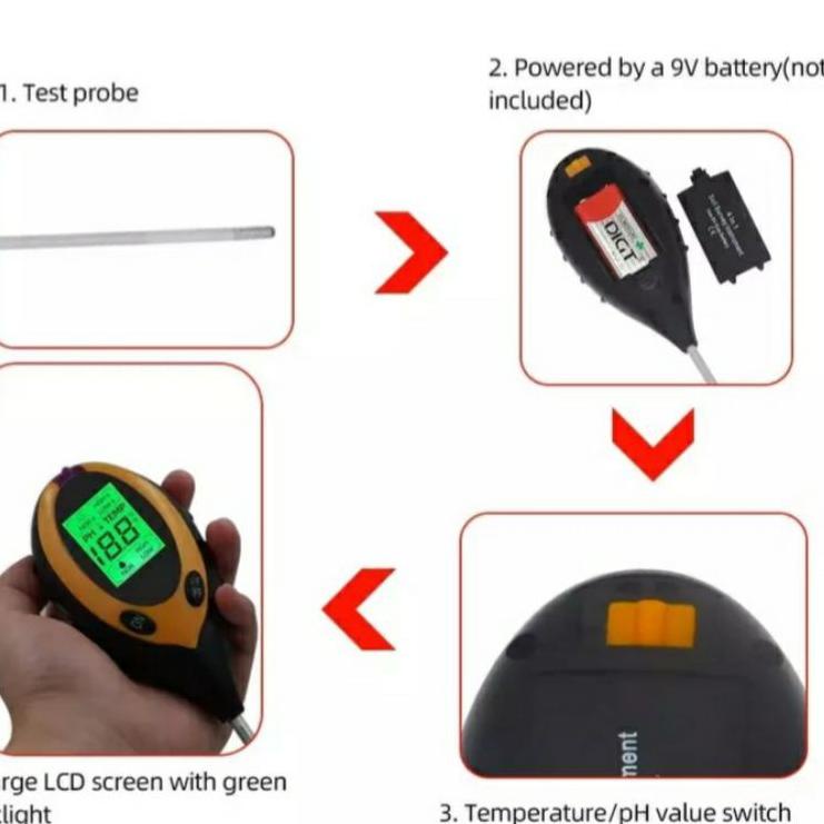 Jual Modern Digital Soil Analyzer Tester Meter Alat Ukur Ph Tanah In Shopee Indonesia