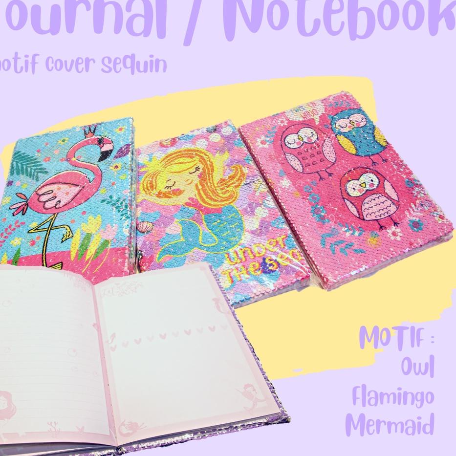 

[X-4-8 ☛] SALE KJ!! JOURNAL NOTE BOOK / BUKU DIARY / BUKU CATATAN / JURNAL NOTES CEWEK UNIK A5 SQUIN MOTIF UNICORN / FLAMINGO 2080-banyak diminati