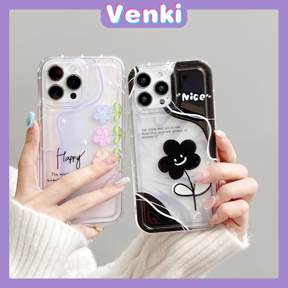 Case For iPhone 14 Pro Max TPU Soft Jelly Airbag Case Cute Flowers Case Camera Protection Shockproof For iPhone 14 13 12 11 Plus Pro Max 7 Plus X XR