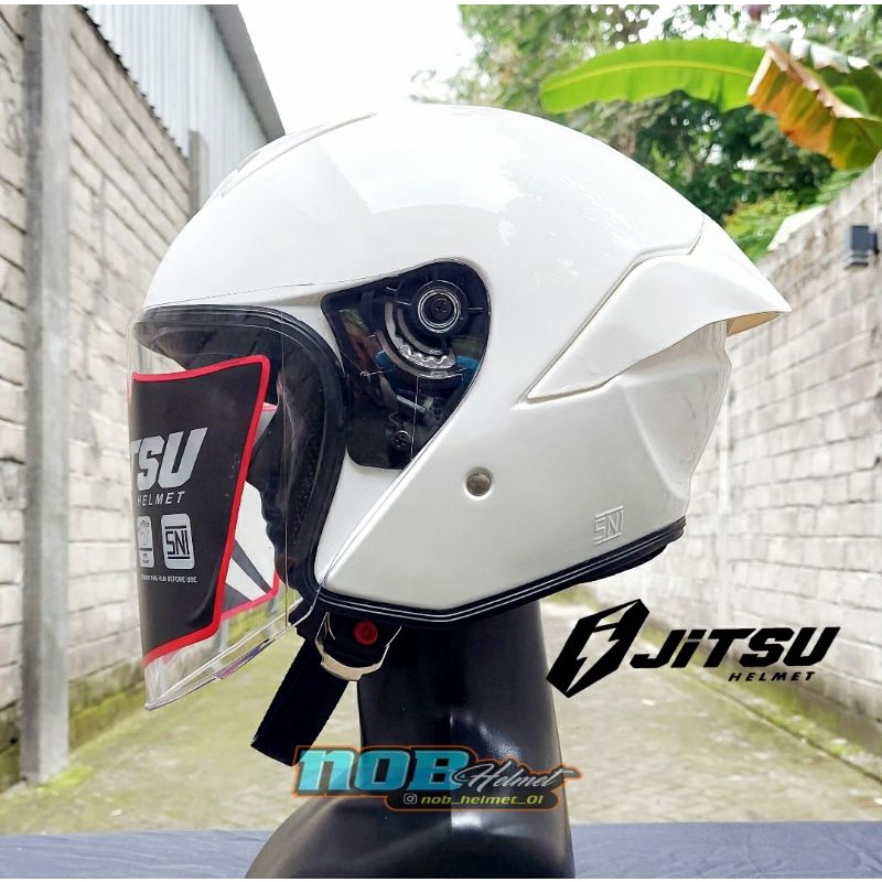Jual Jitsu Helm Half Face JS1 Series Solid Premium Shopee Indonesia