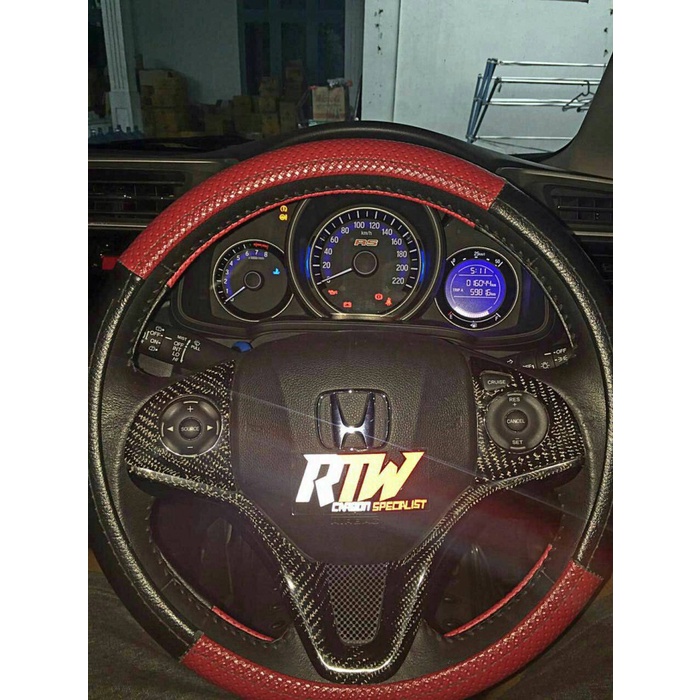 Cover Stir Mobil-Garnis Stir Carbon Kevlar Honda Jazz Gk5 2015 Up
