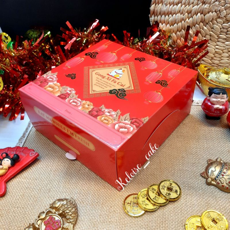 

( isi 5 pcs / @ 10.500 ) BOX/DUS CNY/SINCIA/IMLEK/CHINESE NEW YEAR UKR 20X20X9