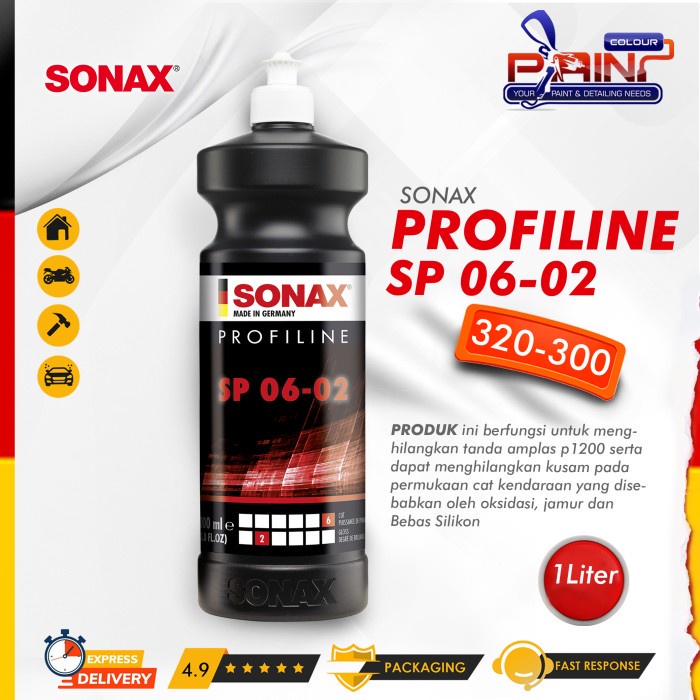 SONAX Profiline SP 06 02 320-300 Abrasive Paste 1Liter, High Cut