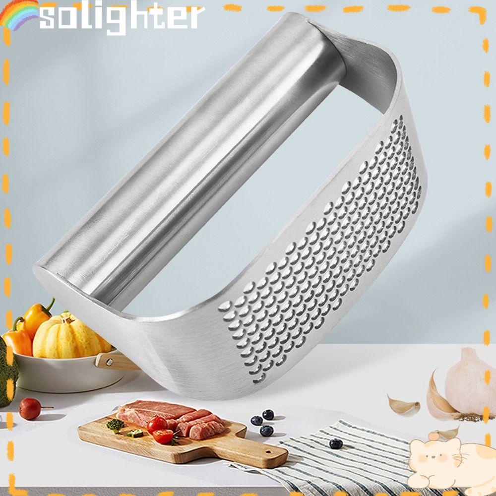 Solighter Garlic Press Crusher Alat Dapur Panas Manual Masher