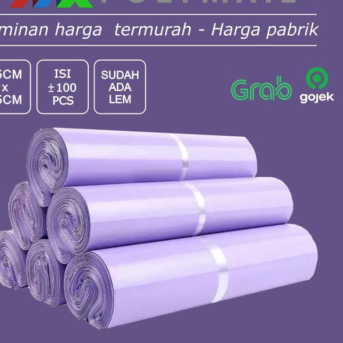 

Recommended POLYMAILER ±100PCS 25x35CM UNGU LILAC PREMIUM GLOSSY PLASTIK POLYMAILER^^