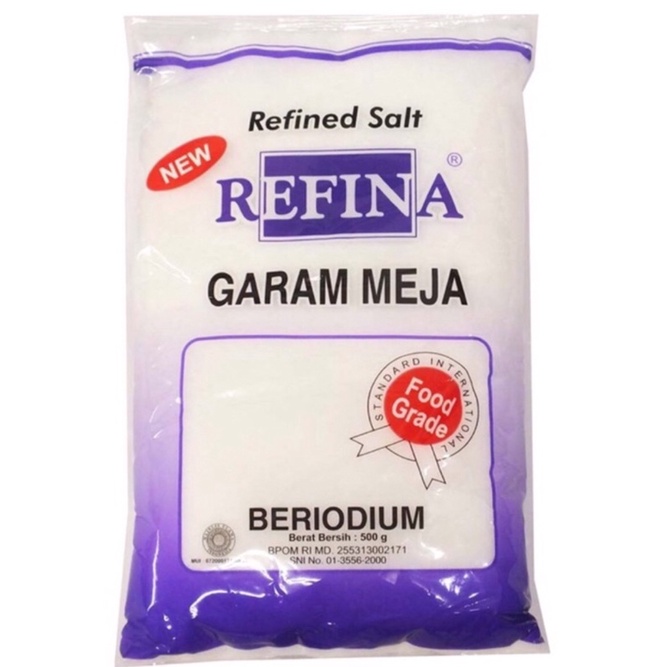 

Refina Refined Salt Garam Meja Beryodium 500gr