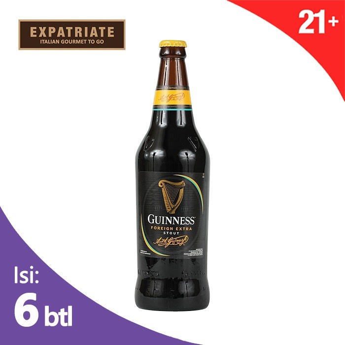 Jual Beer Guinness Stout Quarts 620ml 6pcs Shopee Indonesia