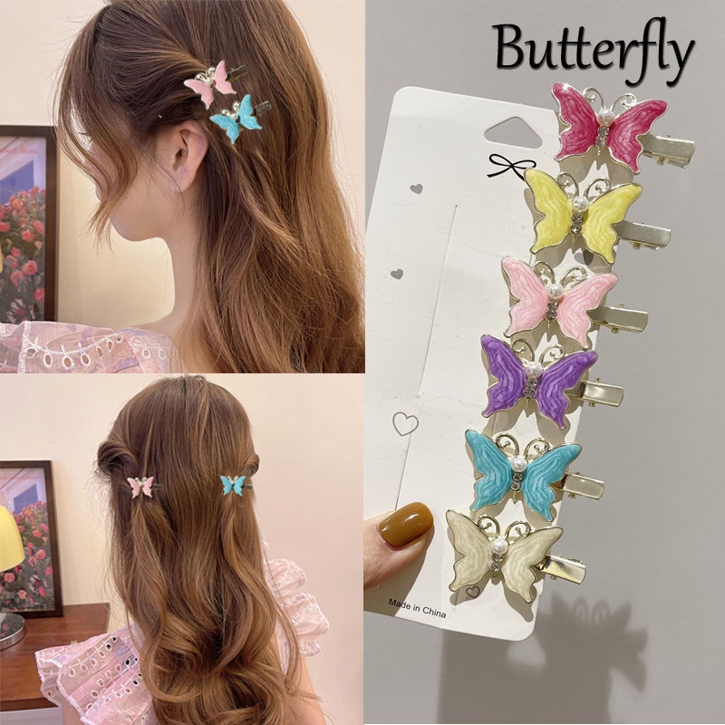 Kualitas Tinggi Klip Logam Klip Kupu-Kupu Jepit Rambut Klip Samping Duckbill Klip Hiasan Kepala Untuk Perempuan Yang Indah